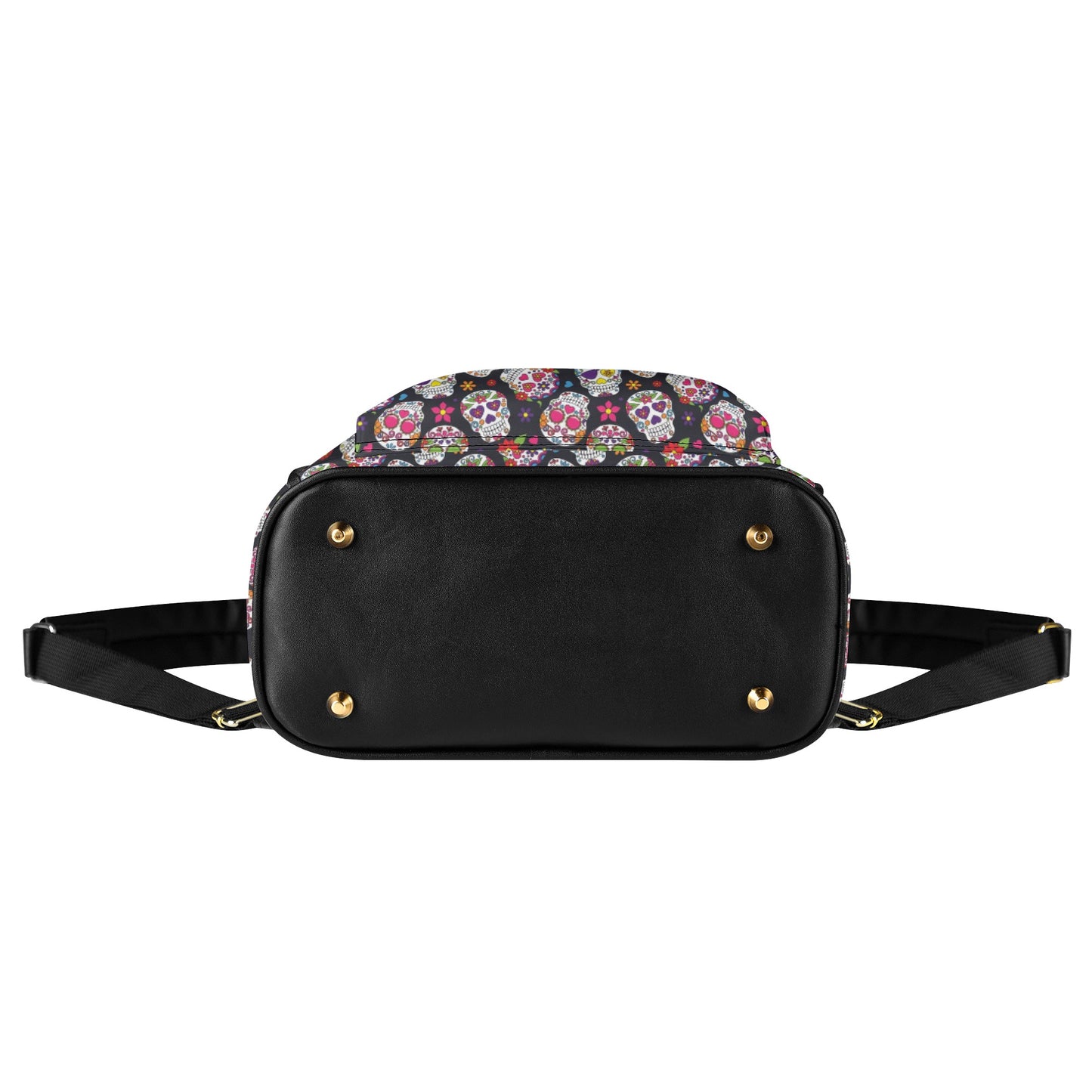 Day of the dead sugar skull Women's Casual PU Backpack