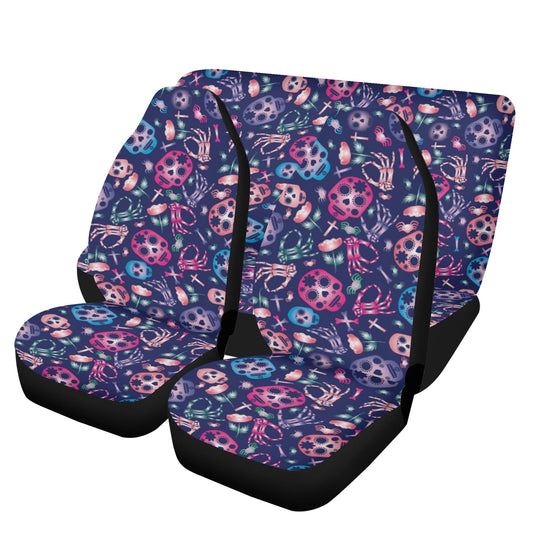 Day of the dead sugar skull Halloween Car Seat Cover Set