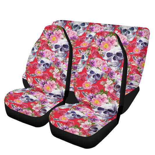 Day of the dead sugar skull Halloween Car Seat Cover Set