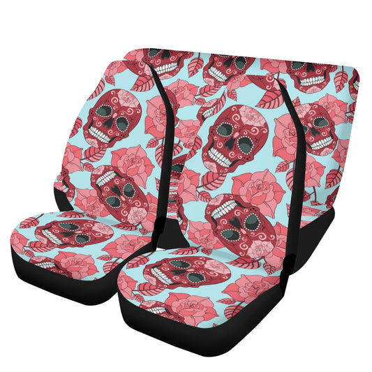 Sugar skull Day of the dead Mexican skull Car Seat Cover Set