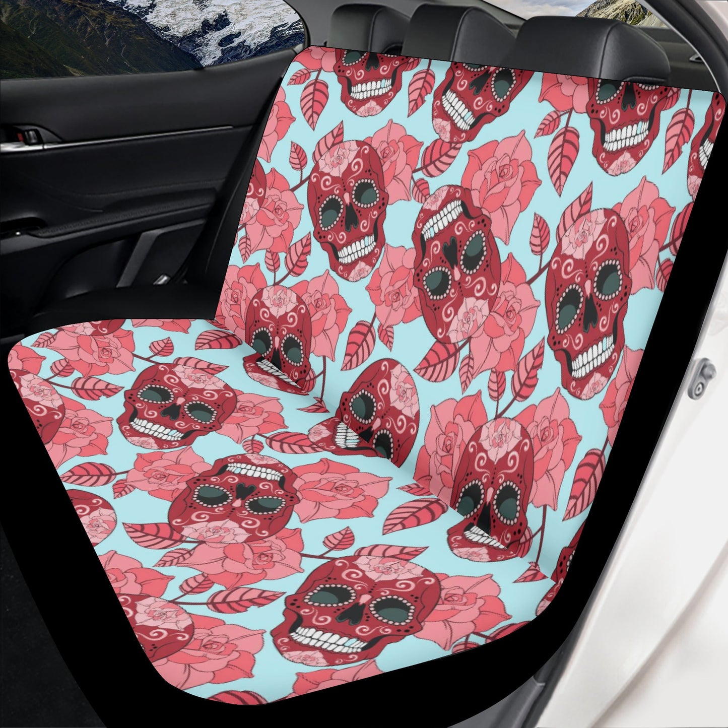 Sugar skull Day of the dead Mexican skull Car Seat Cover Set