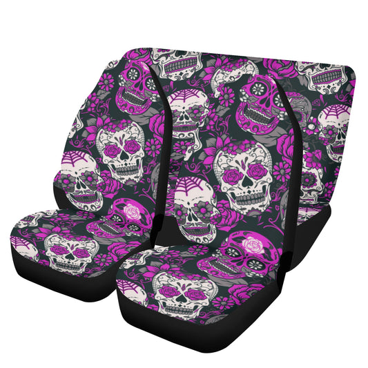 Sugar skull Day of the dead Mexican skull Car Seat Cover Set