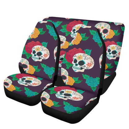 Sugar skull Day of the dead Mexican skull Car Seat Cover Set