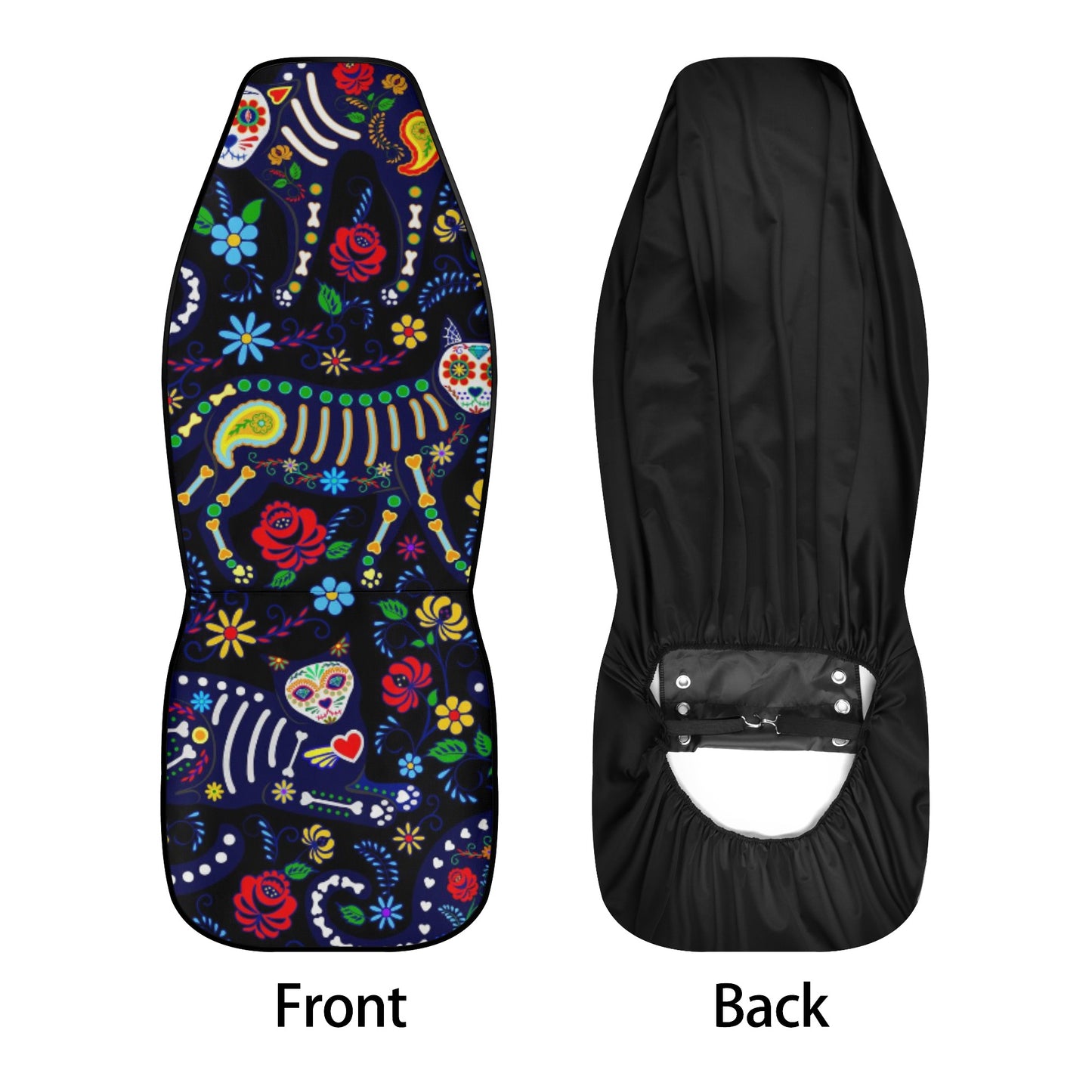 Sugar skull Day of the dead Mexican skull Car Seat Cover Set