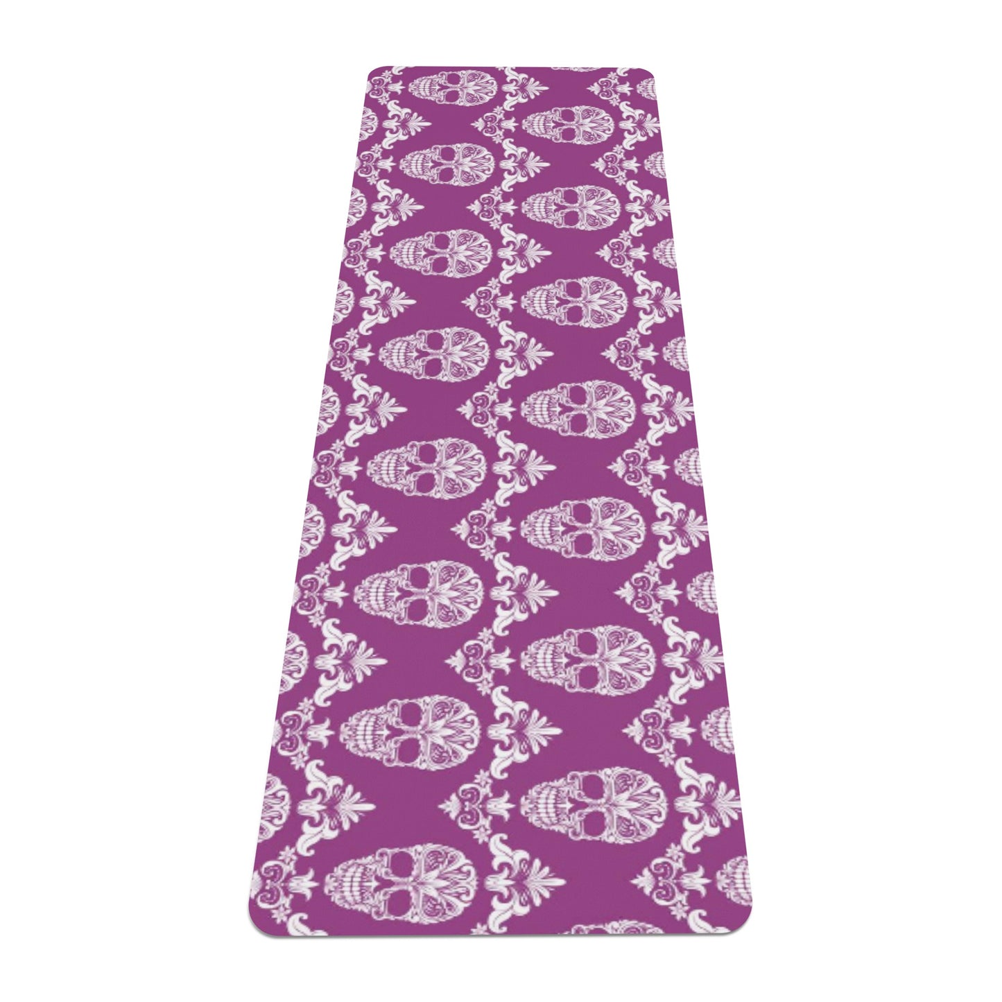 Sugar skull day of the dead Rubber Yoga Mat