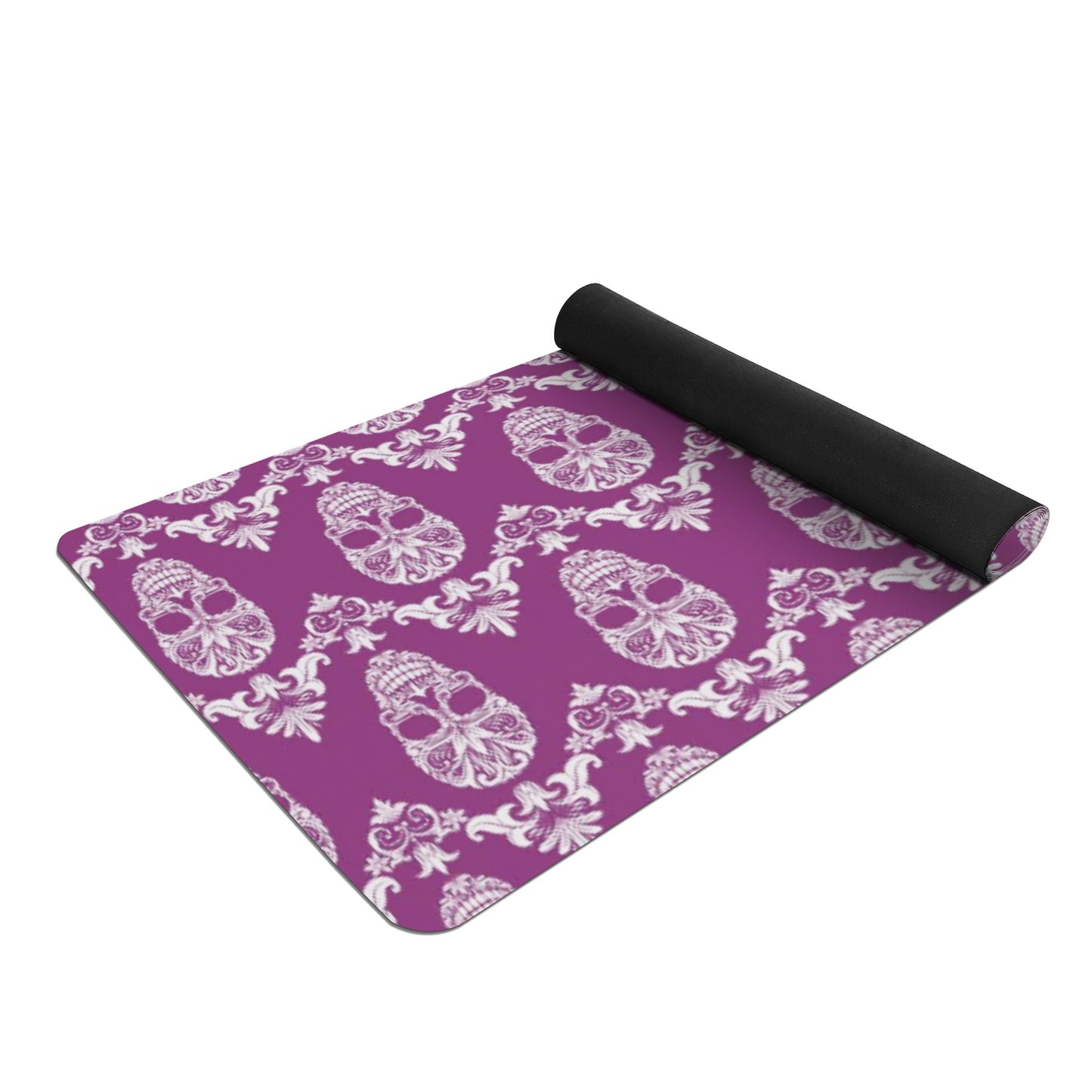 Sugar skull day of the dead Rubber Yoga Mat