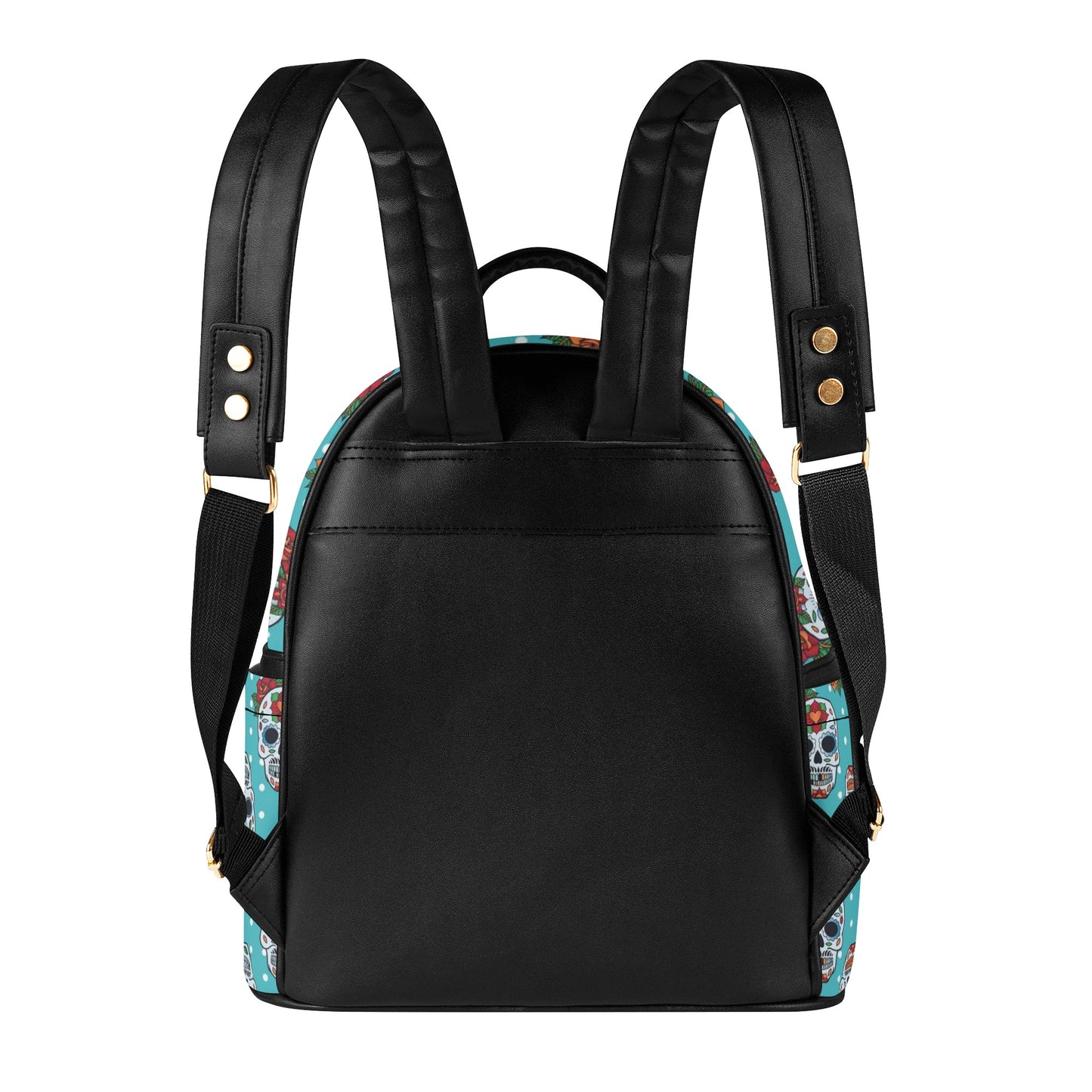 Sugar skull day of the dead Women's Casual PU Backpack