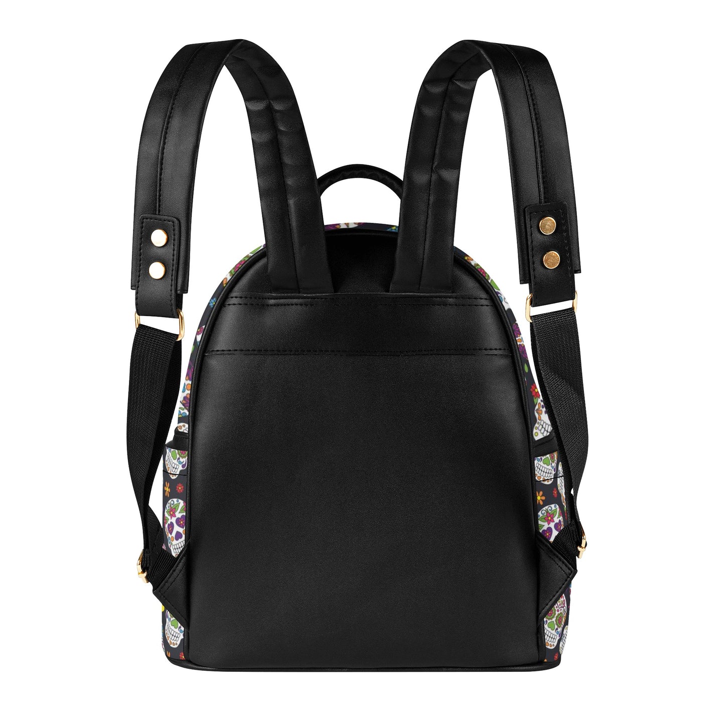 Day of the dead sugar skull Women's Casual PU Backpack