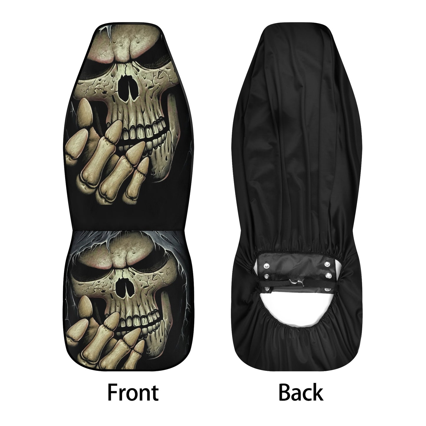Death skull car seat protector, christmas skull rug mat for car, gothic skull seat cover for car, floral skull washable car seat covers, fla