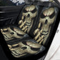 Death skull car seat protector, christmas skull rug mat for car, gothic skull seat cover for car, floral skull washable car seat covers, fla