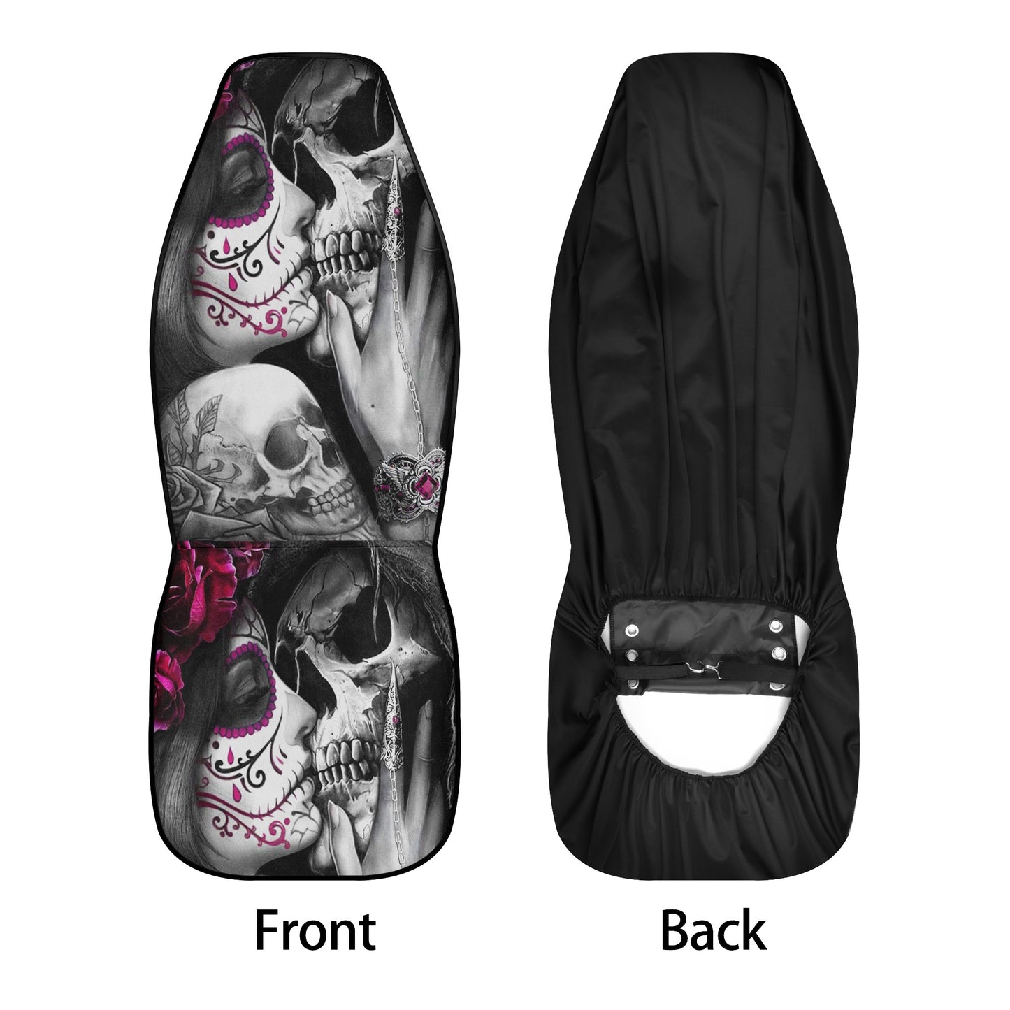 Grim reaper skull girl Car Seat Cover Set