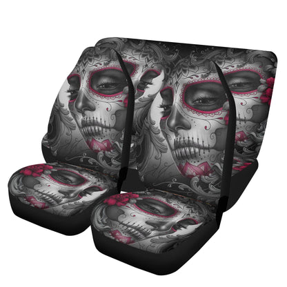 Sugar skull girl car seat protector, cinco de mayo skull car seat cover full set, sugar skull car seat , mexican skull car seat cover full s