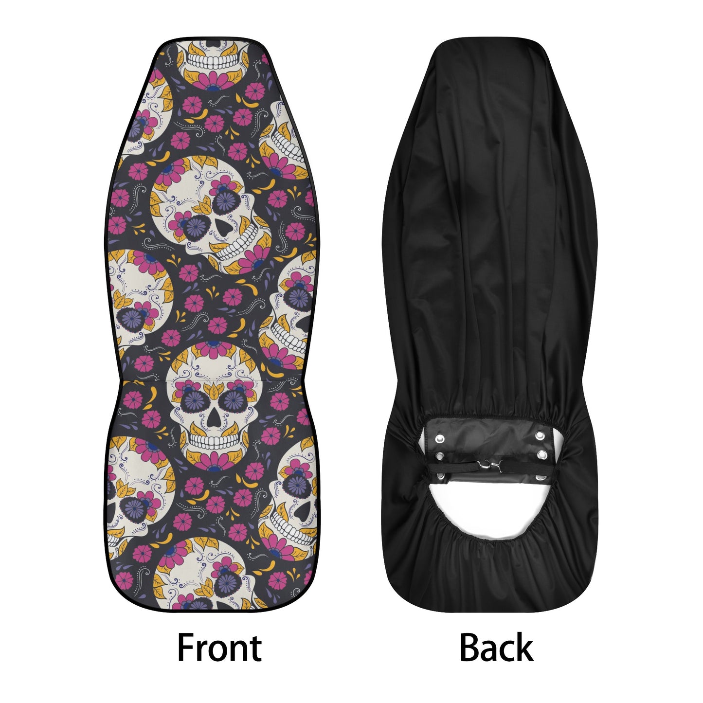 Mexican skull car seat protector cover, mexican skull floor mat for car, mexico car accessories, sugar skull girl truck seat cover, candy sk
