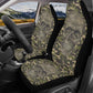 Punisher skull washable car seat covers, horror car protector, floral skull rug for car, goth washable car seat covers, flaming skull seat c