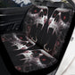 Skull in fire car seat cushion cover, punisher skull car seat cushion cover, death skull floor mat for car, goth car seat , skull seat cover