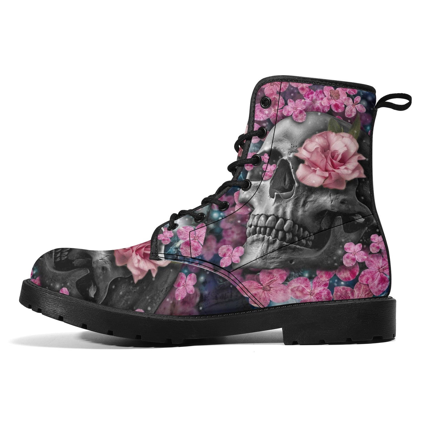 Gothic skull boots, sugar skull boots, Halloween skeleton boots, grim reaper boots