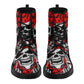 Gothic skull boots, sugar skull boots, Halloween skeleton boots, grim reaper boots