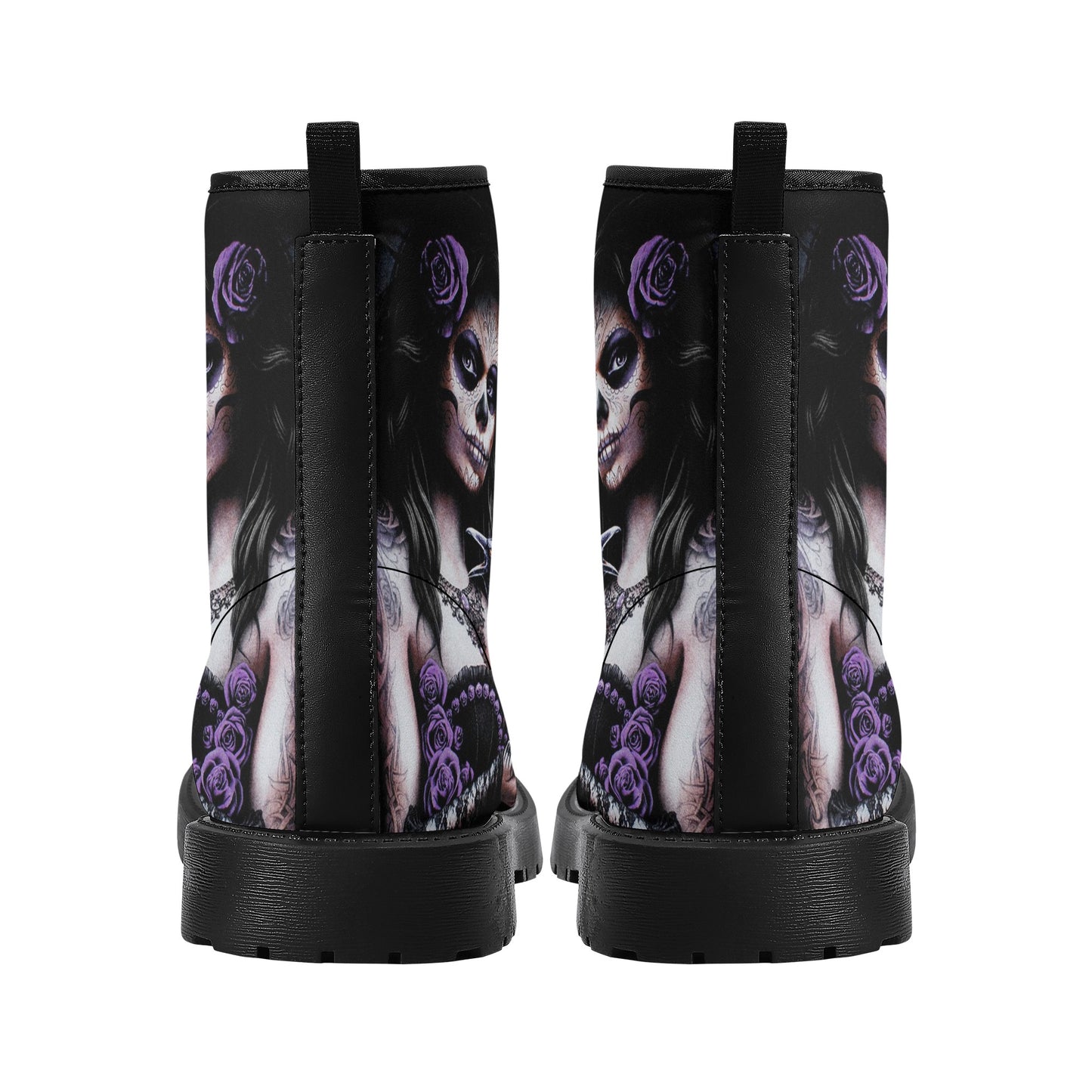 Skull boots, sugar skull boots, candy skull Halloween boots