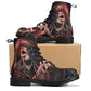 Skull Gothic Leather boots, Halloween boots, Candy Sugar skull boots