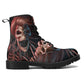 Skull Gothic Leather boots, Halloween boots, Candy Sugar skull boots