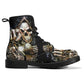 Skull Gothic Leather boots, Halloween boots, Candy Sugar skull boots