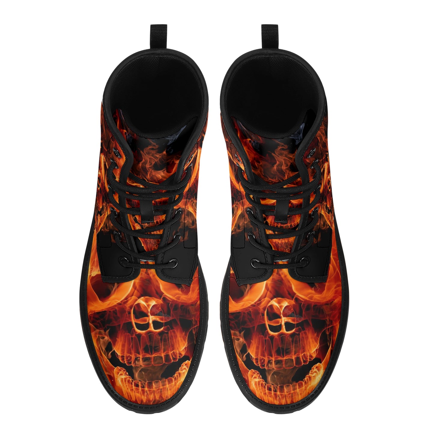 Skull Gothic Leather boots, Halloween boots, Candy Sugar skull boots