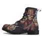 Skull Gothic Leather boots, Halloween boots, Candy Sugar skull boots