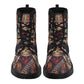 Skull Gothic Leather boots, Halloween boots, Candy Sugar skull boots