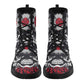 Skull Gothic Leather boots, Halloween boots, Candy Sugar skull boots