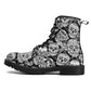 Skull Gothic Leather boots, Halloween boots, Candy Sugar skull boots