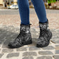 Skull Gothic Leather boots, Halloween boots, Candy Sugar skull boots