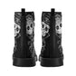 Skull Gothic Leather boots, Halloween boots, Candy Sugar skull boots