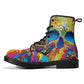 Skull Gothic Leather boots, Halloween boots, Candy Sugar skull boots