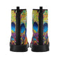 Skull Gothic Leather boots, Halloween boots, Candy Sugar skull boots