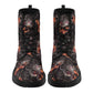 Skull Gothic Leather boots, Halloween boots, Candy Sugar skull boots