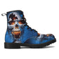 Skull Gothic Leather boots, Halloween boots, Candy Sugar skull boots