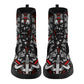 Skull Gothic Leather boots, Halloween boots, Candy Sugar skull boots