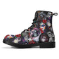 Skull Leather boots, Halloween boots, Sugar skull boots