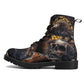 Skull Leather boots, Halloween boots, Sugar skull boots