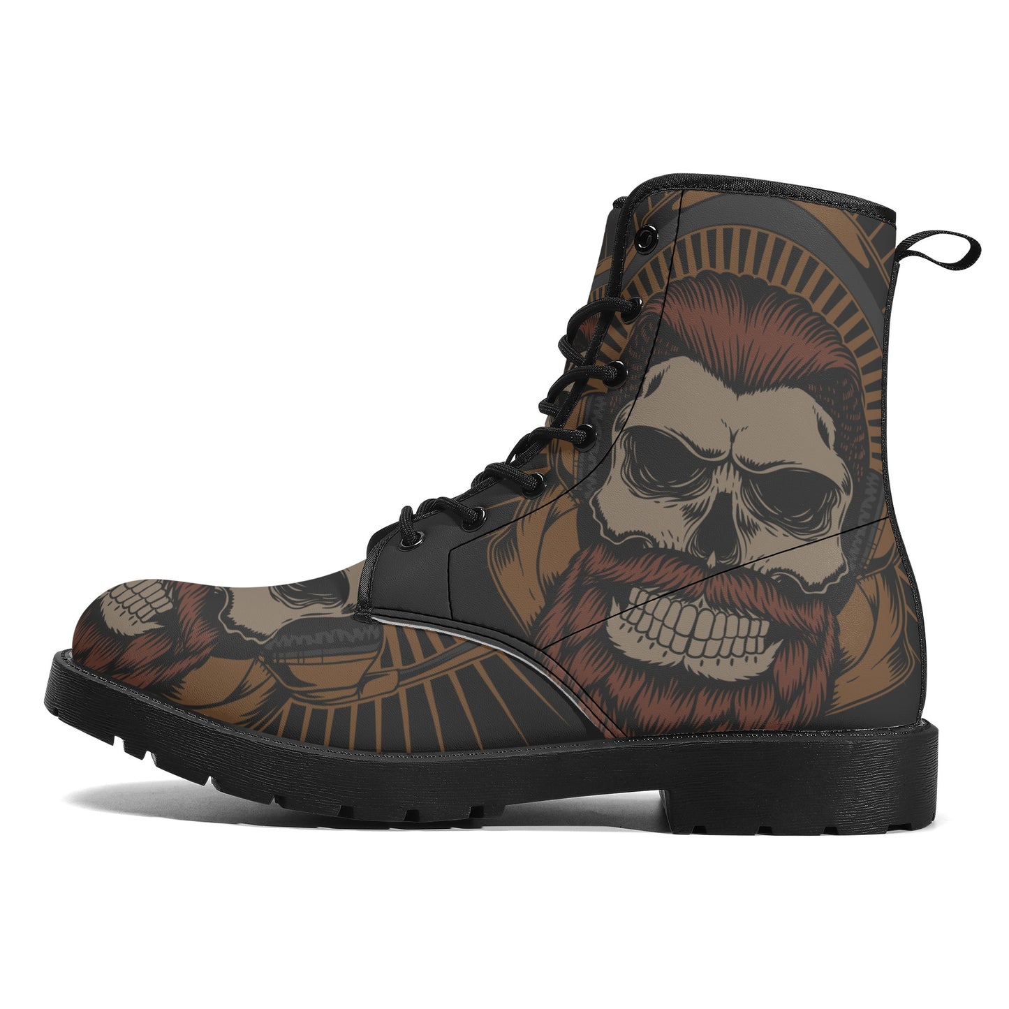 Skull Leather boots, Halloween boots, Sugar skull boots