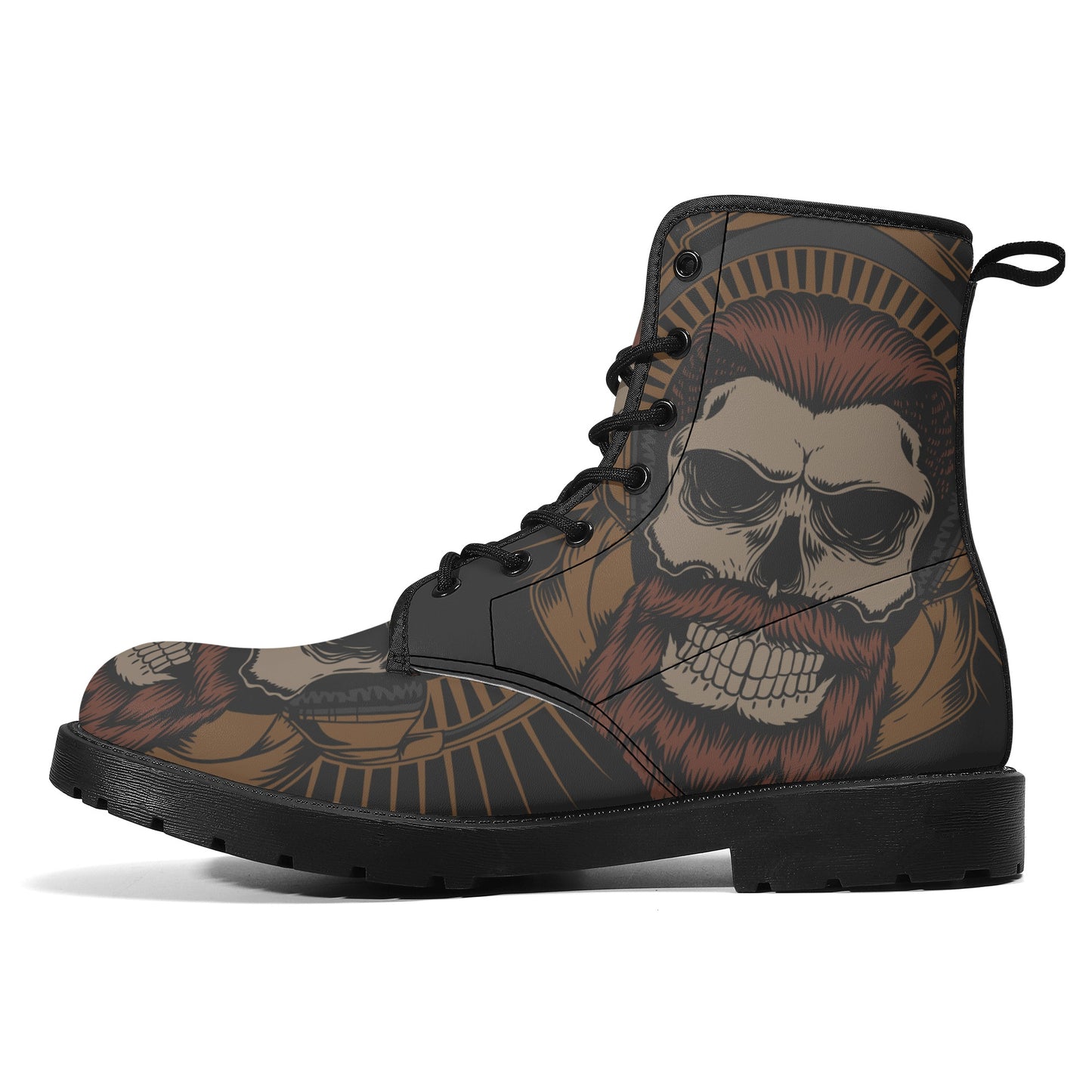 Skull Leather boots, Halloween boots, Sugar skull boots