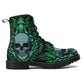 Skull Leather boots, Halloween boots, Sugar skull boots