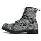 Skull Leather boots, Halloween boots, Sugar skull boots
