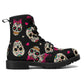 Skull Leather boots, Halloween boots, Sugar skull boots