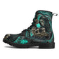 Skull Leather boots, Halloween boots, Sugar skull boots