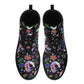 Skull Leather boots, Halloween boots, Sugar skull boots