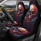 Skeleton slip-on seat covers, biker skull floor mat for car, punisher skull rug for car, biker skull slip-on seat covers, flame skull front