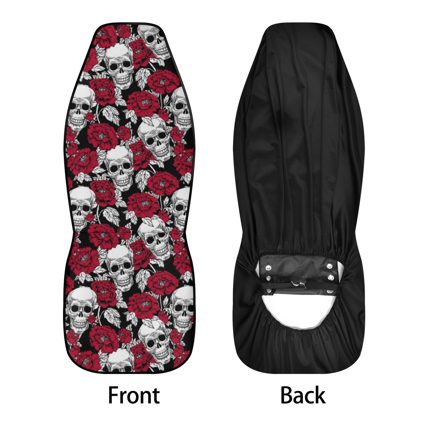 Floral skull slip-on seat covers, christmas skull car mat, flaming skull car rug, death skull rug mat for car, flame skull car seat cover, f