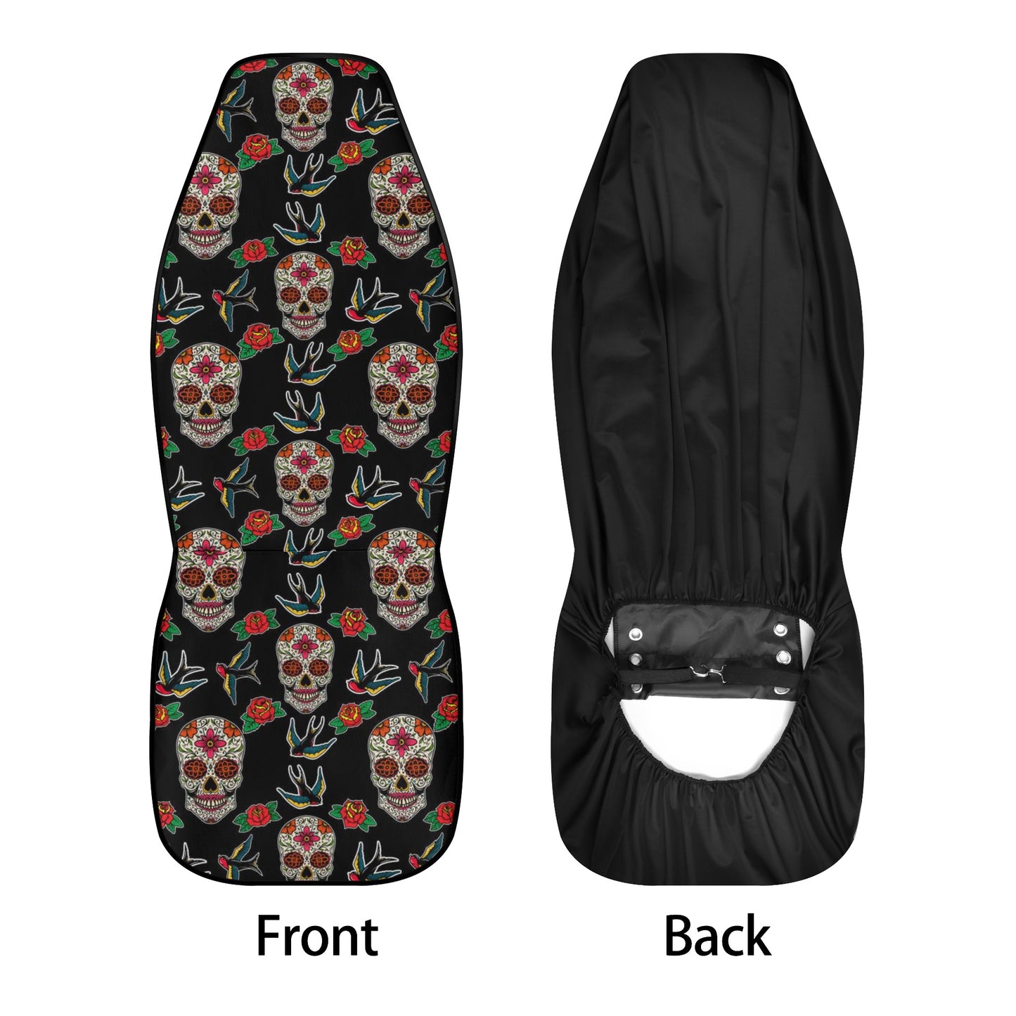 Dia de los muertos skull car seat protector cover, mexico car seat tool, day of the dead seat cover for car, sugar skull girl car seat cover