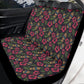 Day of the dead car accessories, candy skull seat cover for vehicles, candy skull washable car seat covers, floral sugar skull car floor mat